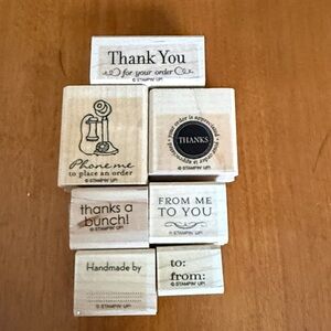 Stampin' Up! Thank U 4 Order Phone Order Appreciate Handmade by Stamp Collection